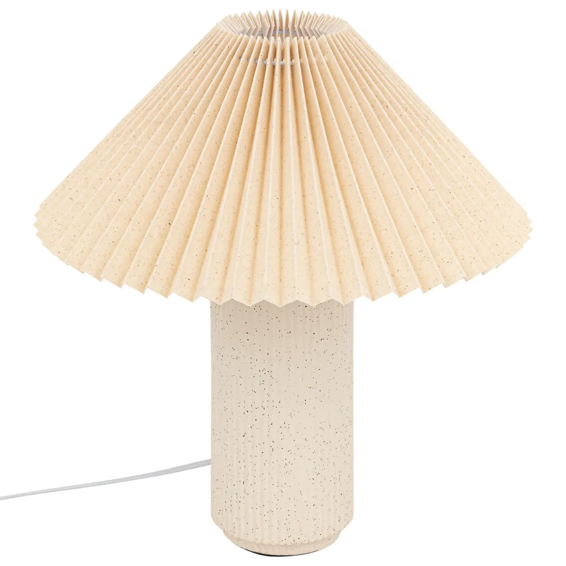 atmosphera Lámparas De Mesa|Estilo Oriental>Lámpara de mesa de cerámica blanca TALYA 38cm