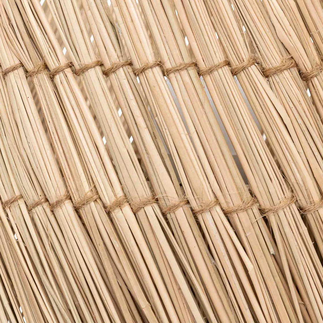 atmosphera Lámparas De Mesa|Estilo Étnico>Lámpara De Mesa De Rafia Beige Yoni