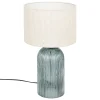 atmosphera Lámparas De Mesa|Estilo Rústico>Lámpara De Mesa De Vidrio Azul Mati