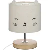 atmosphera4kids Iluminación>Lámpara De Mesa Deco Gato Gris