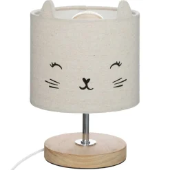 atmosphera4kids Iluminación>Lámpara De Mesa Deco Gato Gris
