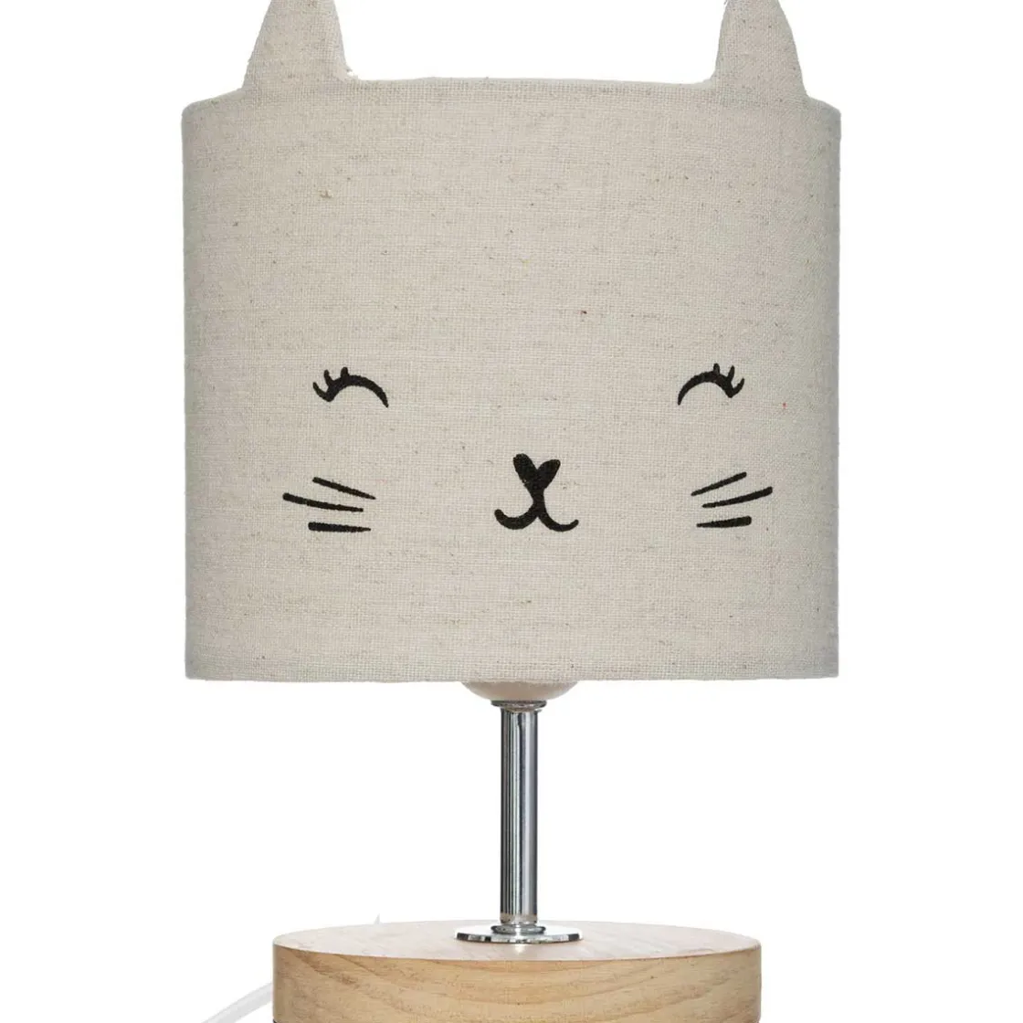 atmosphera4kids Iluminación>Lámpara De Mesa Deco Gato Gris