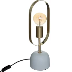 atmosphera Lámparas De Mesa|Estilo Industrial>Lámpara De Mesa Dorada 44Cm