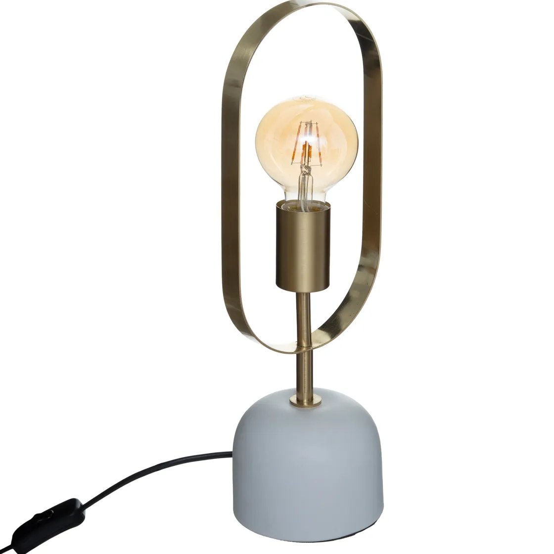 atmosphera Lámparas De Mesa|Estilo Industrial>Lámpara De Mesa Dorada 44Cm