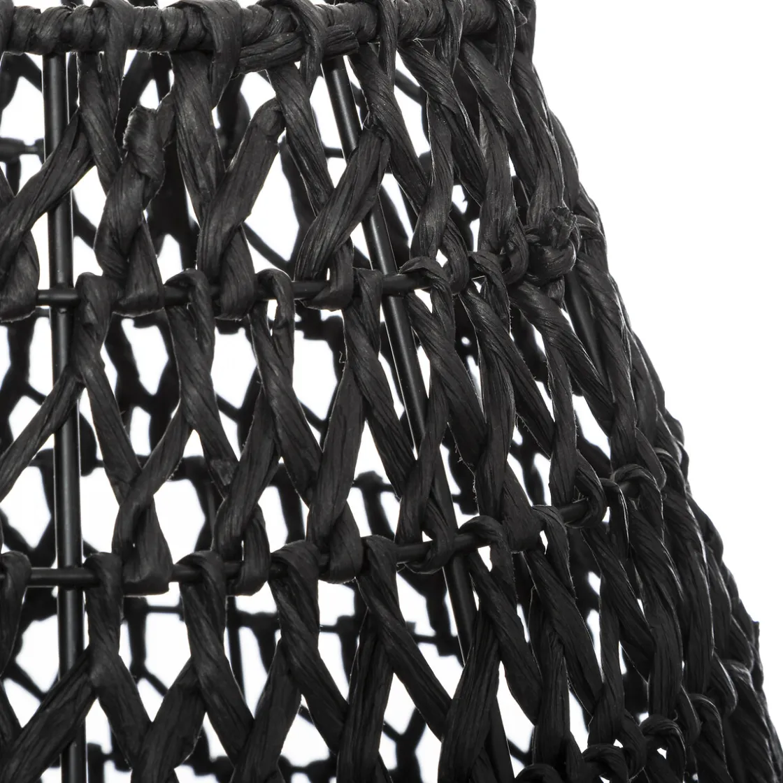 atmosphera Lámparas De Mesa>Lámpara De Mesa Etel Negra 37X55Cm