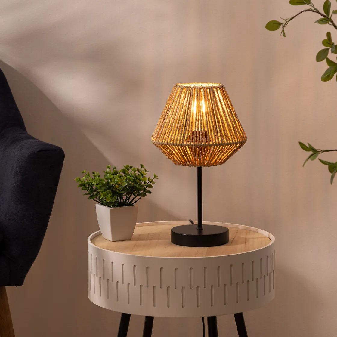 atmosphera Lámparas De Mesa>Lámpara De Mesa Etnic Jily 34X19Cm