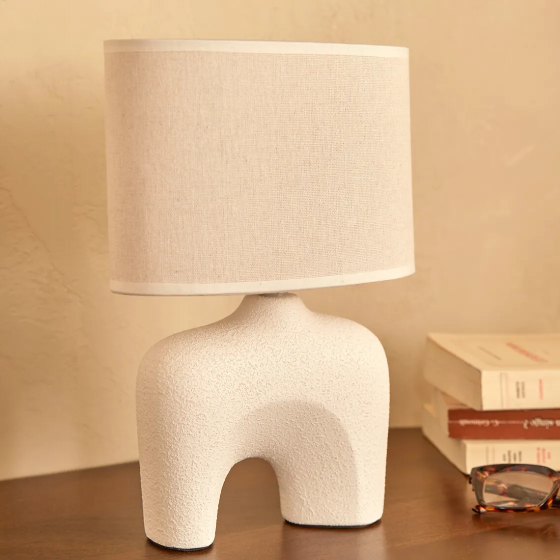 atmosphera Lámparas De Mesa>Lámpara de mesa GABY blanca