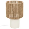 atmosphera Lámparas De Mesa|Estilo Étnico>Lámpara De Mesa Koby De Cerámica Blanca