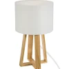 atmosphera Lámparas De Mesa>Lámpara De Mesa Molu Blanca 20x34.5Cm