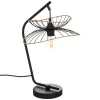 atmosphera Lámparas De Mesa>Lámpara De Mesa Negro Metal 50cm Alara