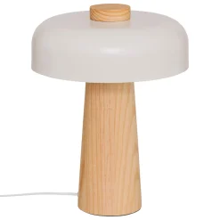 atmosphera Lámparas De Mesa>Lámpara de mesa POLA BLANCO de metal 36x27cm