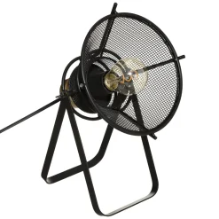 atmosphera Lámparas De Mesa>Lámpara De Mesa Rodo Negra De Metal 31Cm
