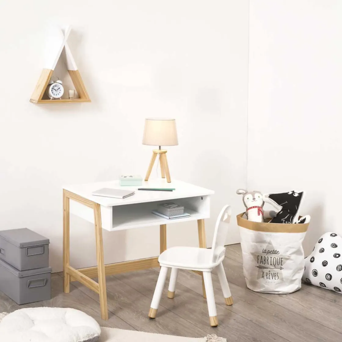 atmosphera4kids Iluminación>Lámpara De Mesa Rosa 18.5x31x18.5Cm