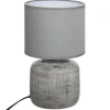 atmosphera Lámparas De Mesa>Lámpara De Mesa Salta Gris 26.5Cm