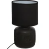 atmosphera Lámparas De Mesa>Lámpara De Mesa Salta Negra 26.5Cm