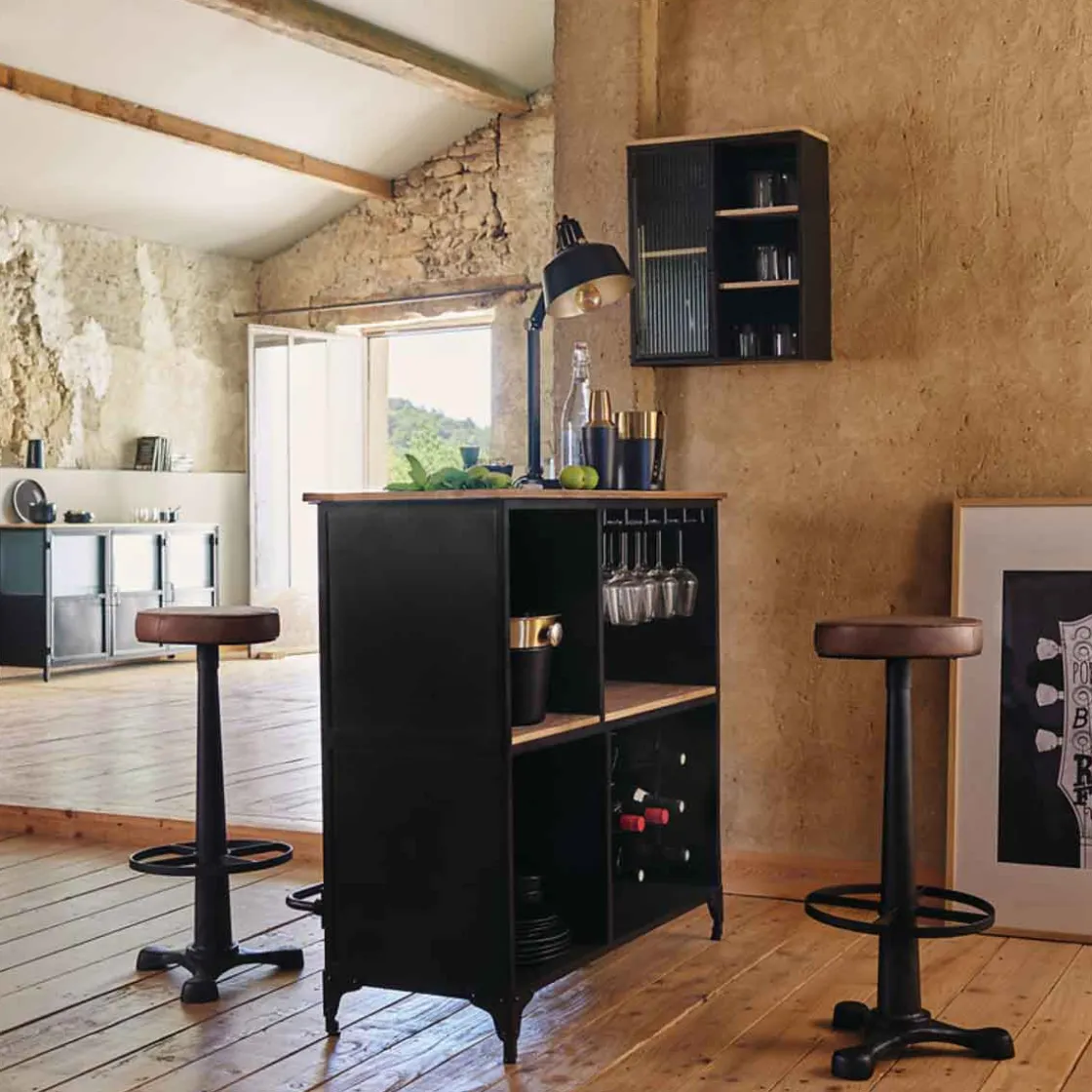 atmosphera Lámparas De Mesa>Lámpara de mesa SOUL ARC negro de metal