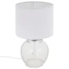 atmosphera Lámparas De Mesa>Lámpara de mesa TEVA transparente de vidrio
