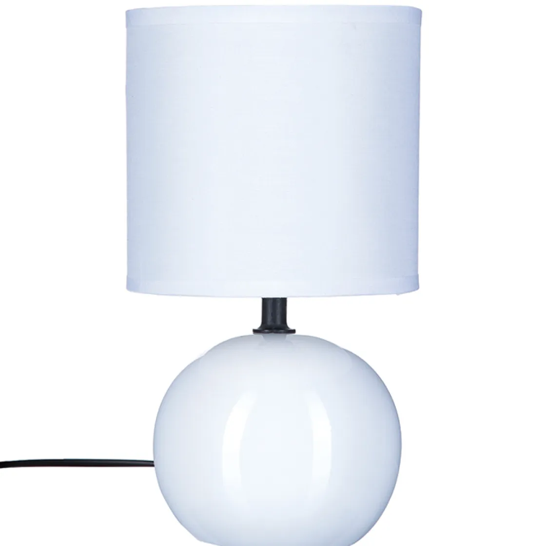 atmosphera Lámparas De Mesa>Lámpara De Mesa Timeo Blanca 25Cm