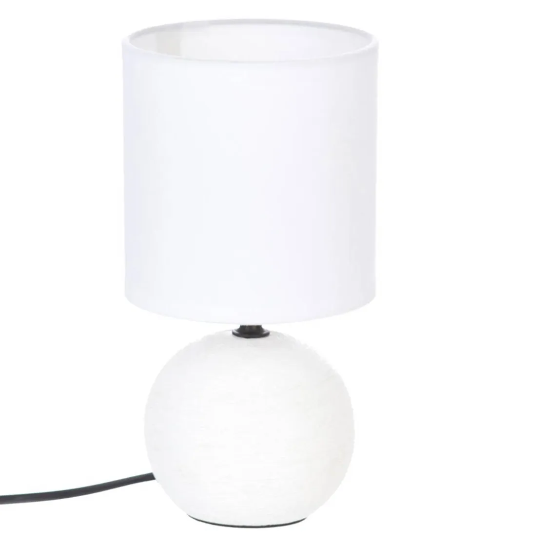 atmosphera Lámparas De Mesa>Lámpara De Mesa Timeo Blanca 25Cm