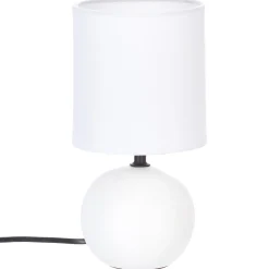 atmosphera Lámparas De Mesa>Lámpara De Mesa Timeo Blanca 25Cm