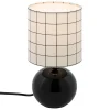atmosphera Lámparas De Mesa>Lámpara de mesa TIMEO bola negra y blanca cerámica