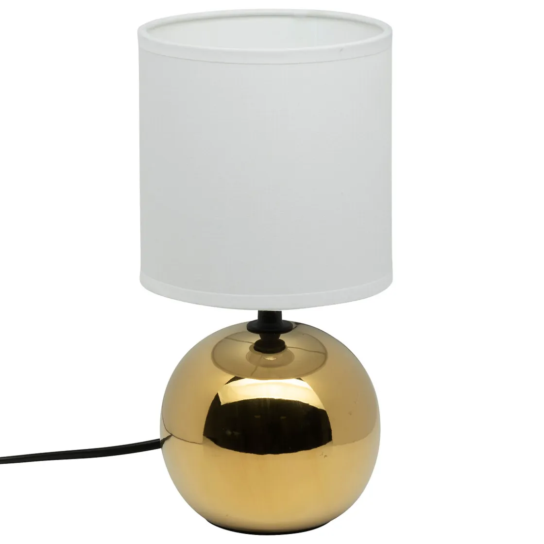 atmosphera Lámparas De Mesa|Estilo Contemporaneo>Lámpara De Mesa Timeo Dorada De Cerámica