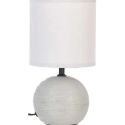 atmosphera Lámparas De Mesa>Lámpara De Mesa Timeo Gris 25Cm