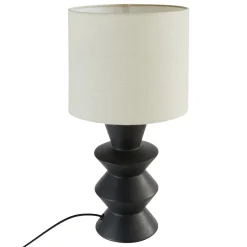 atmosphera Lámparas De Mesa>Lámpara de mesa YULIA negra 40cm