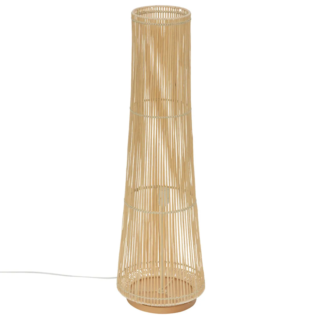 atmosphera Lámparas De Pie|Estilo Oriental>Lámpara De Pie Bambú Beige Mahe
