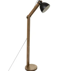 atmosphera Lámparas De Pie>Lámpara De Pie Cuba Madera Y Metal 158Cm