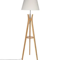 atmosphera Lámparas De Pie>Lámpara De Pie Kalo Beige De Bambú 156Cm