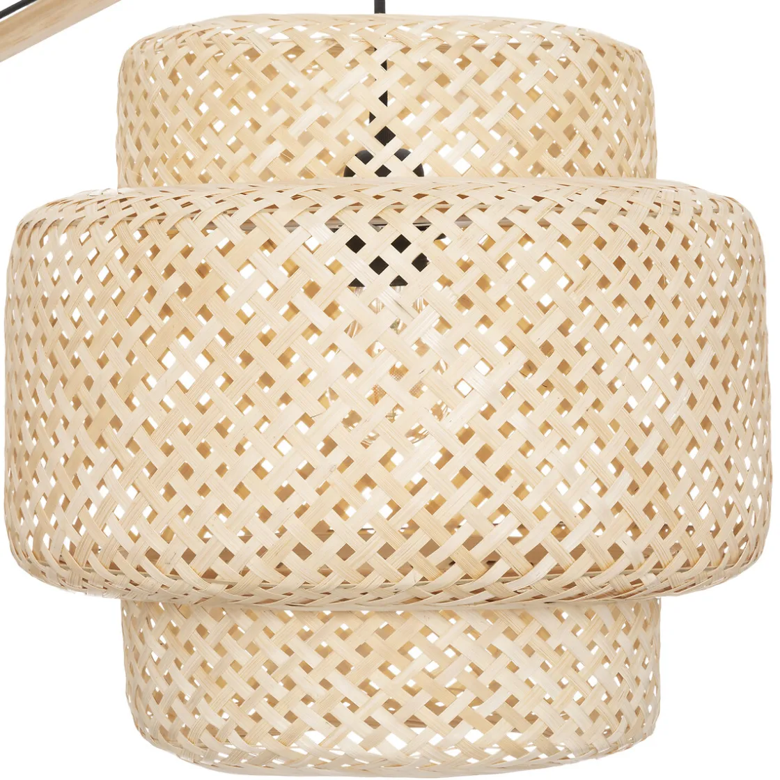 atmosphera Lámparas De Pie>Lámpara De Pie Liby Beige Bambú 64x173Cm