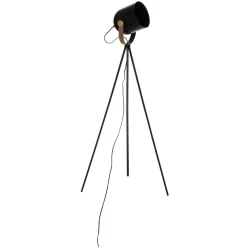 atmosphera Lámparas De Pie|Estilo Industrial>Lámpara De Pie Metal Negra 136Cm