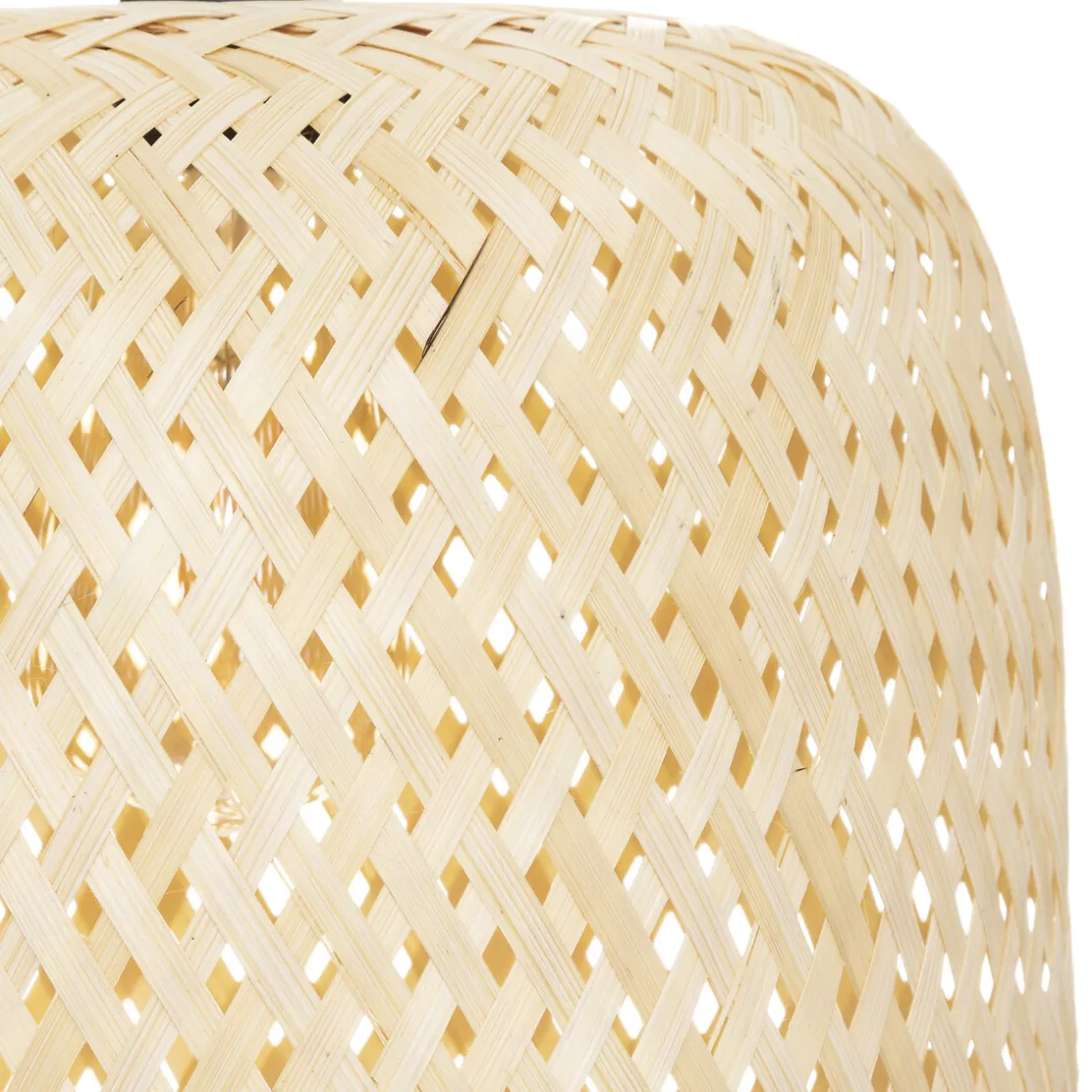 atmosphera Lámparas De Techo>Lámpara de techo ALI beige de bambú 28cm