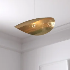 atmosphera Lámparas De Techo>Lámpara de techo ARLO dorada 56cm