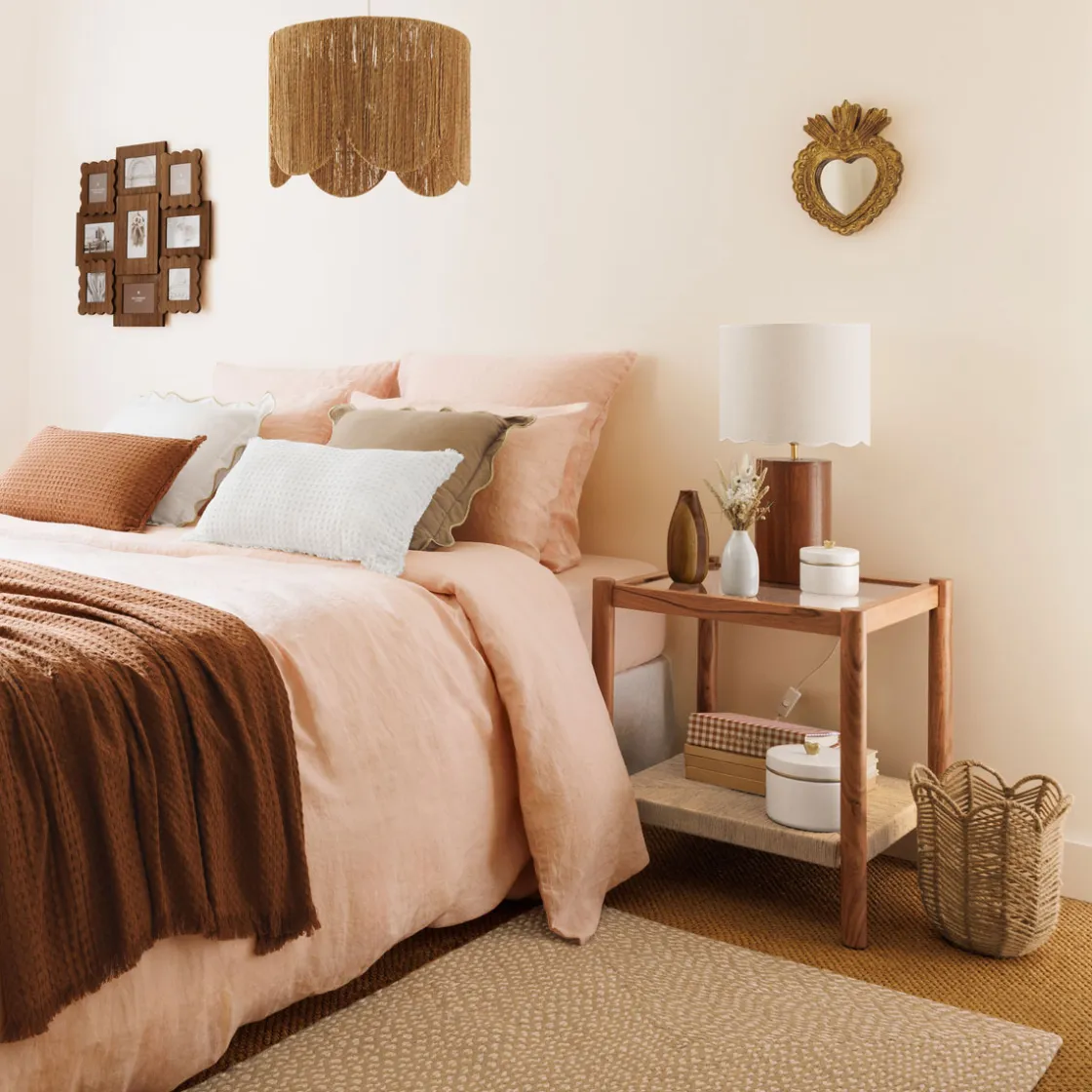 atmosphera Lámparas De Techo>Lámpara De Techo Janice Beige De Yute 38cm