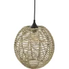 atmosphera Lámparas De Techo>Lámpara De Techo Metal Y Ratán 33x35Cm