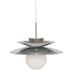 atmosphera Lámparas De Techo>Lámpara de techo OMIA plateada 125x38cm