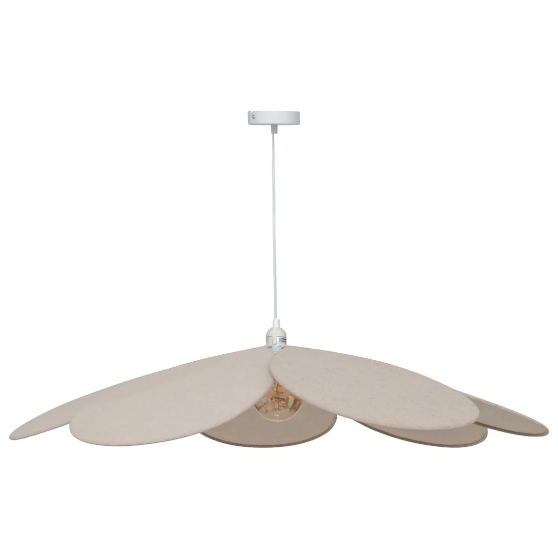 atmosphera Lámparas De Techo>Lámpara de techo PETALA beige 100cm