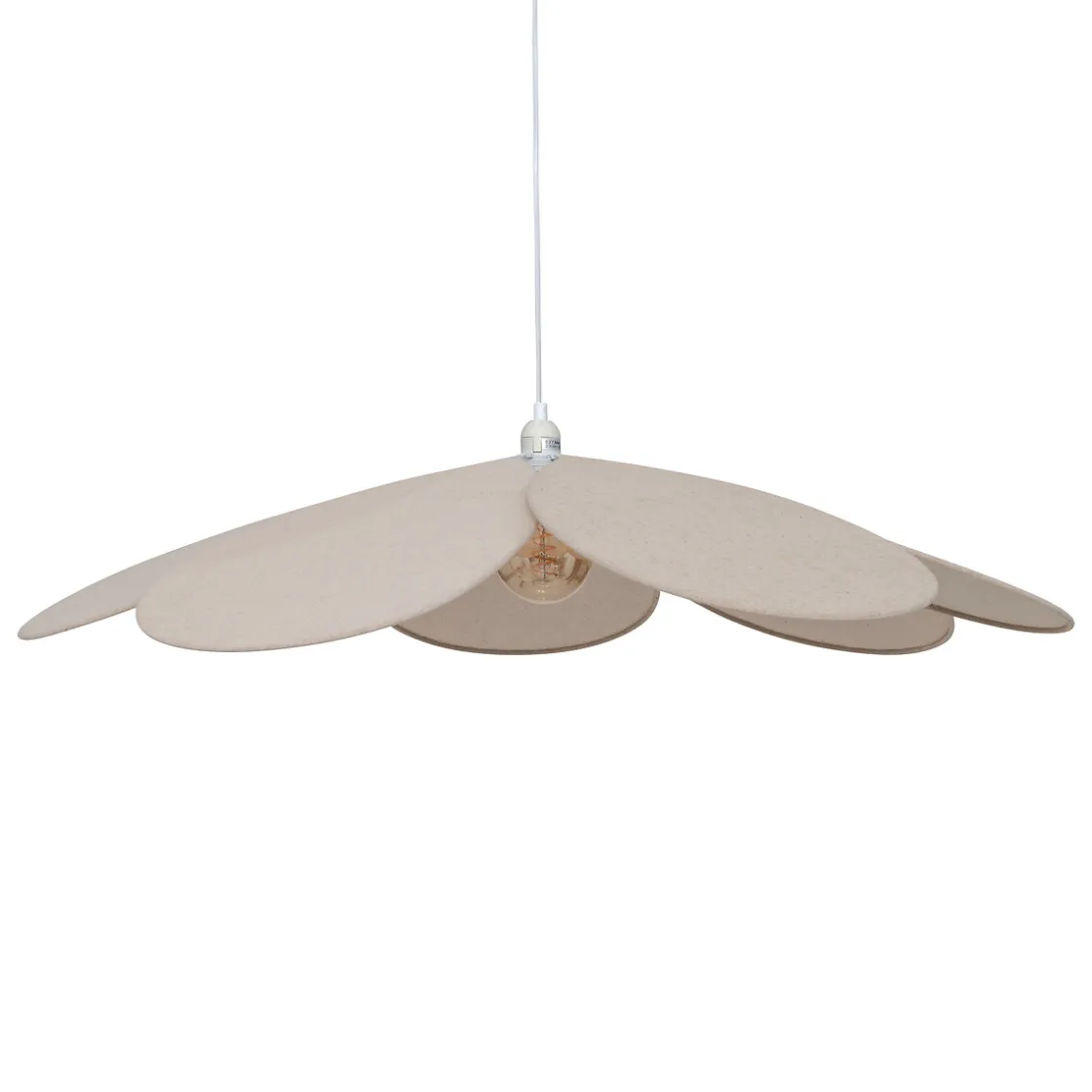 atmosphera Lámparas De Techo>Lámpara de techo PETALA beige 100cm