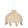 atmosphera4kids Iluminación>Lámpara De Techo Pomme Beige Bambú 28Cm