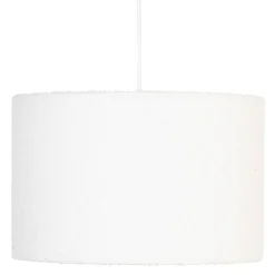 atmosphera Lámparas De Techo|Estilo Étnico>Lámpara De Techo Tina Con Pantalla De Piel Bouclé
