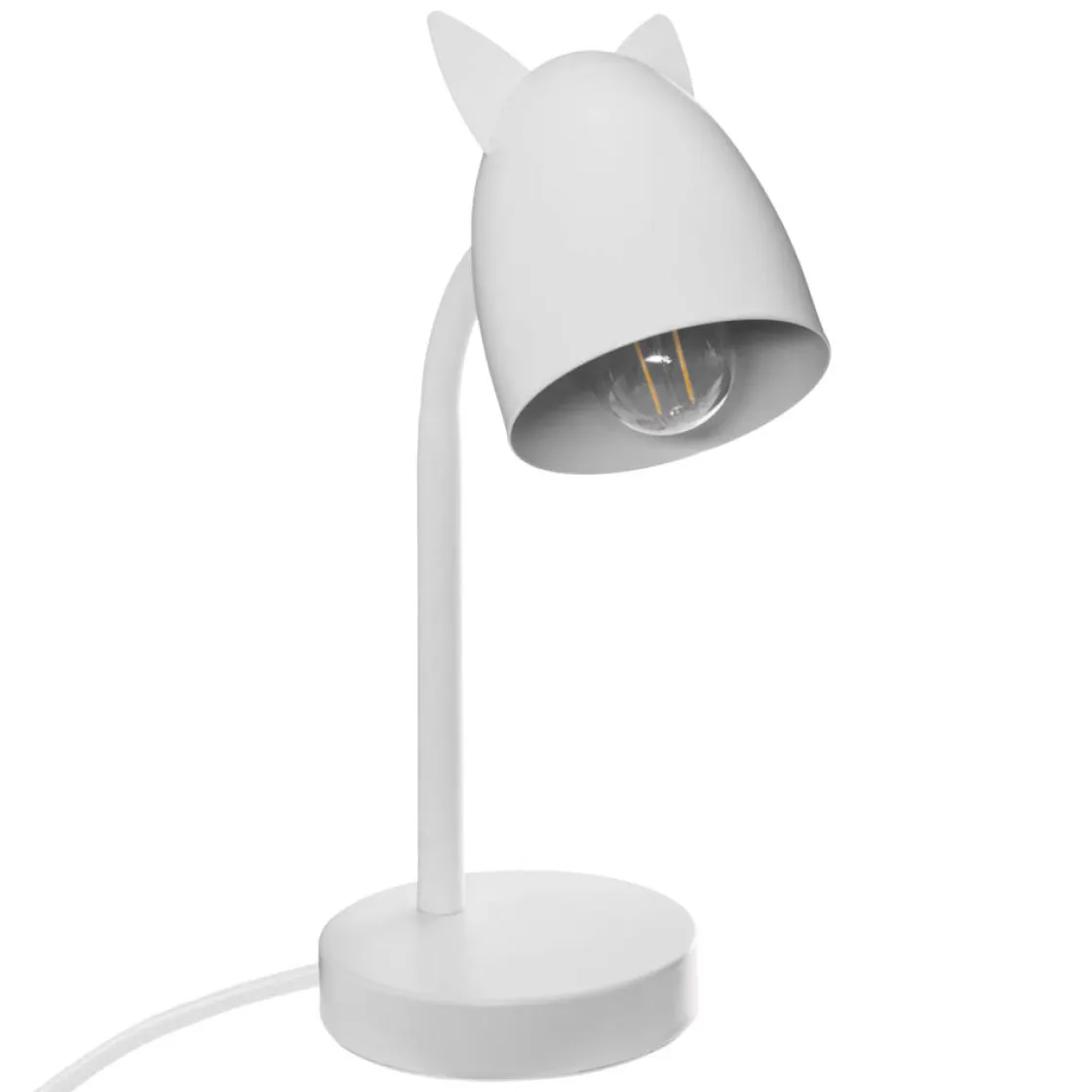 atmosphera4kids Iluminación>Lámpara Mesa Blanca C/Orejas 18x12x31Cm