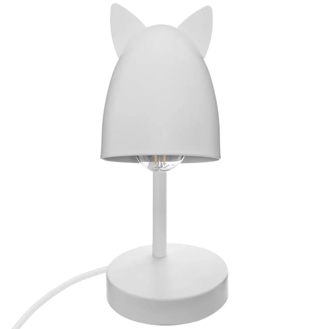 atmosphera4kids Iluminación>Lámpara Mesa Blanca C/Orejas 18x12x31Cm