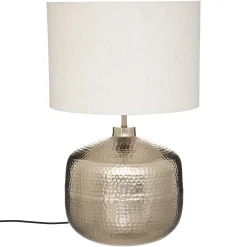 atmosphera Lámparas De Mesa|Estilo Contemporaneo>Lámpara Mesa Kais Base Champán De Metal Martillado