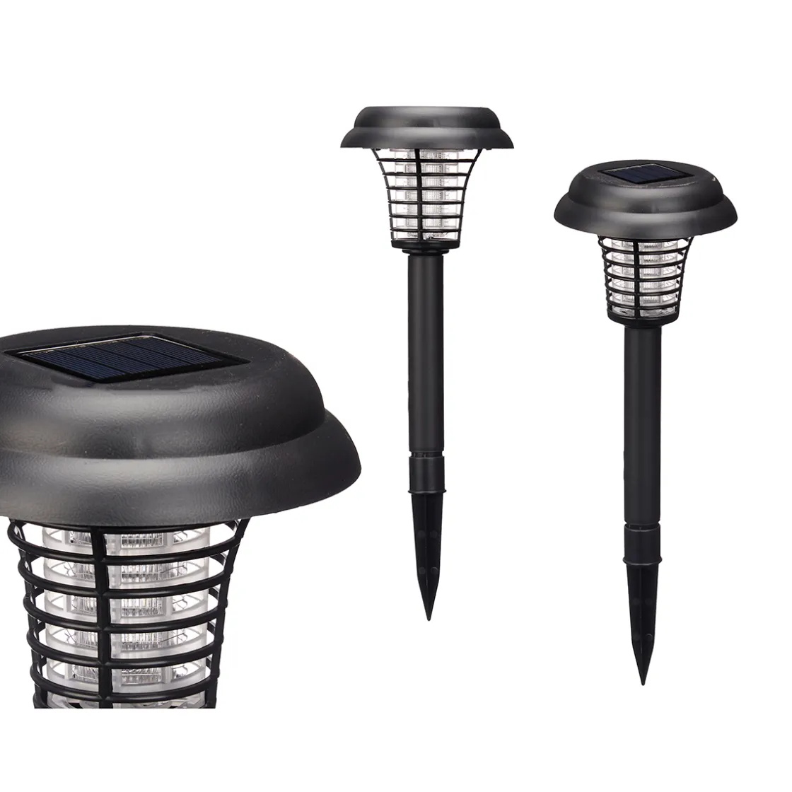 Complementos>Lámpara solar con luz anti-mosquitos 42cm