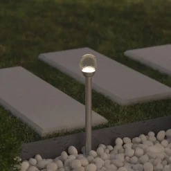 atmosphera Complementos>Lámpara Solar De Acero Inoxidable 11Cm