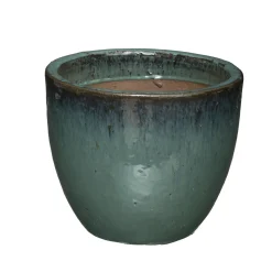 atmosphera Complementos>Maceta Cerámica Verde Tam. 2/3 29.5x24Cm