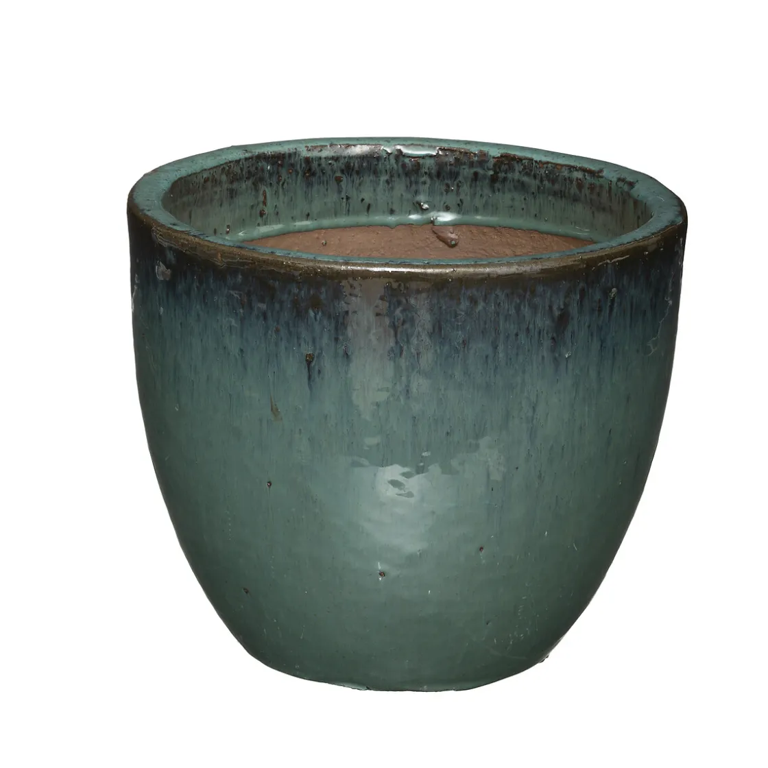 atmosphera Complementos>Maceta Cerámica Verde Tam. 2/3 29.5x24Cm
