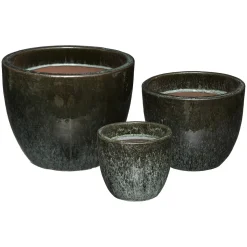 atmosphera Complementos>Maceta Cerámica Verde Tam. 1/3 24x20Cm